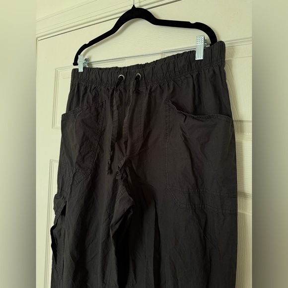 Aerie Black Cargo Jogger Pants | 100% Cotton | XL - Picture 2 of 8